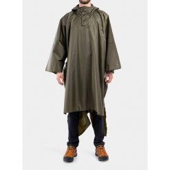 Peleryna przeciwdeszczowa Tatonka Poncho. Zielone kurtki sportowe Tatonka, s, bez wzorów, bez kaptura, trekkingowe. Za 237.99 zł.