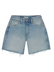 Wrangler Szorty dżinsowe w kolorze błękitnym rozmiar: W26. Niebieskie szorty Wrangler, z aplikacjami, z bawełny. Za 151.95 zł.