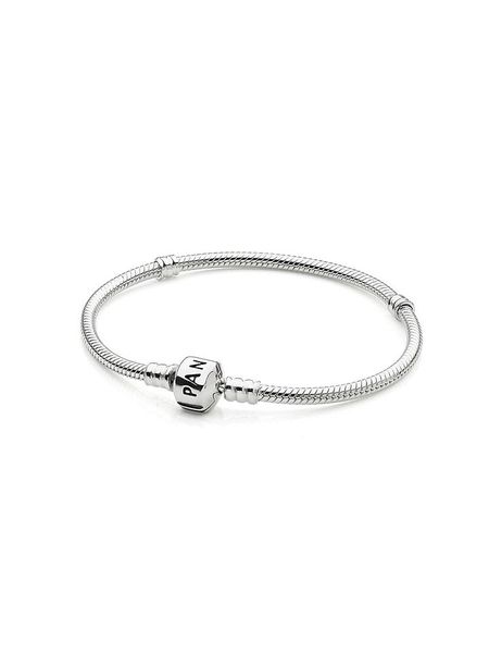 Pandora Srebrna bransoletka rozmiar: 23. Szare bransoletki Pandora, srebrne. Za 234.45 zł.