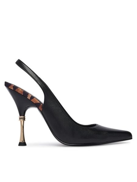 Just Cavalli Szpilki 80RA3S45 ZPB93 Czarny. Czarne szpilki Just Cavalli, bez wzorów, ze skóry, bez obcasa, na szpilce, bez zapięcia. Za 599.99 zł.