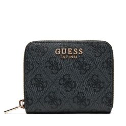 Mały Portfel Damski Guess. Szare portfele Guess, z aplikacjami. Za 219.99 zł.