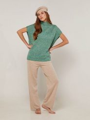 Rodier Koszulka w kolorze zielonym rozmiar: S. Zielone bluzki Rodier, s, bez wzorów, z wełny, bez kołnierzyka, bez ramiączek. Za 239.99 zł.