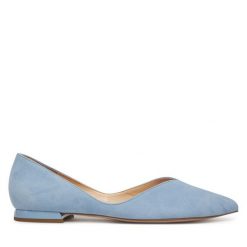 Baleriny HÖGL. Niebieskie baleriny Högl, bez wzorów, bez obcasa. Za 489.99 zł.