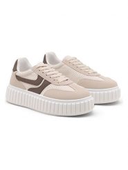 C'M Sneakersy w kolorze beżowym rozmiar: 41. Brązowe trampki C'M, bez wzorów, bez zapięcia. Za 118.28 zł.