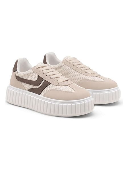 C'M Sneakersy w kolorze beżowym rozmiar: 36. Brązowe trampki C'M, bez wzorów, bez zapięcia. Za 93.29 zł.