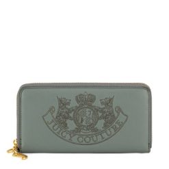 Duży Portfel Damski Juicy Couture. Zielone portfele Juicy Couture, bez wzorów. Za 159.99 zł.