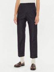 Max Mara Leisure Spodnie materiałowe Quiete 2426786048600 Granatowy Regular Fit. Niebieskie spodnie materiałowe Max Mara Leisure, l, bez wzorów, z bawełny. Za 349.99 zł.