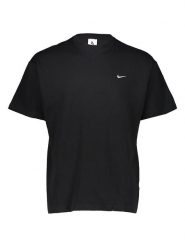 Nike Koszulka "Solo Swoosh" w kolorze czarnym rozmiar: S. Czarne bluzki Nike, s, bez wzorów, z bawełny, bez kołnierzyka, bez ramiączek. Za 88.43 zł.