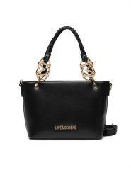 LOVE MOSCHINO Torebka JC4052PP1MLF0000 Czarny. Czarne torebki klasyczne Love Moschino, bez wzorów, ze skóry, bez dodatków. Za 559.99 zł.