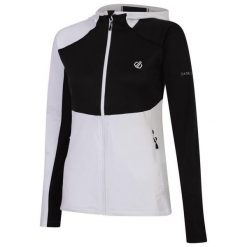 Bluza turystyczna damska Dare 2B Convey II. Białe bluzy sportowe Dare 2b, bez wzorów, z elastanu, z kapturem. Za 92.25 zł.