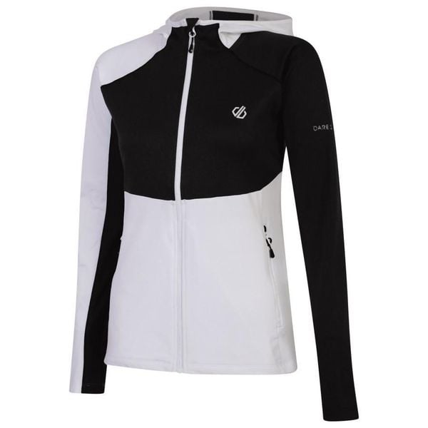 Bluza turystyczna damska Dare 2B Convey II. Białe bluzy Dare 2b, bez wzorów, z elastanu, z kapturem. Za 217.00 zł.