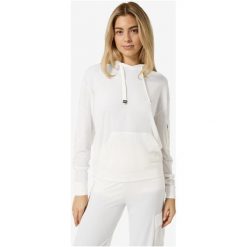 Bluza z kapturem damska SUPER.NATURAL W Air Hoodie. Białe bluzy super.natural, l, w ażurowe wzory, z elastanu, z kapturem. Za 559.99 zł.