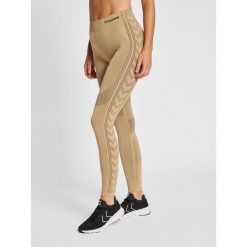 Damskie legginsy mid-rise Hummel Shaping. Brązowe legginsy Hummel, xs, bez wzorów. Za 138.50 zł.