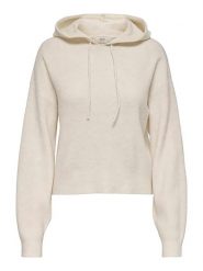 JDY Bluza w kolorze kremowym rozmiar: M. Brązowe bluzy JDY, m, bez wzorów, prążkowane, z kapturem. Za 79.21 zł.