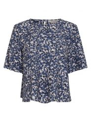 MOSS COPENHAGEN Bluzka w kolorze granatowym rozmiar: S. Niebieskie bluzki Moss Copenhagen, s, bez wzorów, bez kołnierzyka, bez ramiączek. Za 139.95 zł.