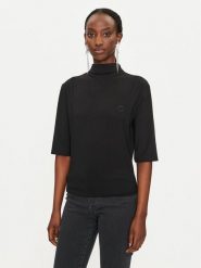 Pinko Golf Macchina 104167 A1DE Czarny Slim Fit. Czarne golfy Pinko, xl, bez wzorów, z syntetyku, bez ramiączek. Za 329.99 zł.