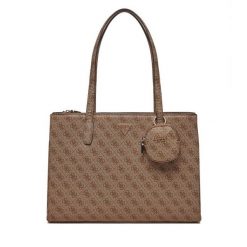 Torebka Guess. Brązowe torebki klasyczne Guess, z aplikacjami, bez dodatków. Za 329.99 zł.