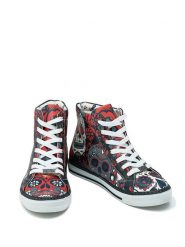 Goby Sneakersy w kolorze czarnym ze wzorem rozmiar: 38. Czarne trampki Goby, bez wzorów, z materiału, za kostkę, bez zapięcia. Za 180.49 zł.