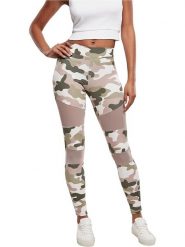 Urban Classics Legginsy sportowe w kolorze beżowo-oliwkowym rozmiar: XXL. Brązowe legginsy Urban Classics, xxl, bez wzorów, z podwyższonym stanem, outdoorowe. Za 48.95 zł.