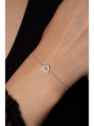 Lodie Silver Srebrna bransoletka z cyrkoniami rozmiar: onesize. Szare bransoletki Lodie Silver, z cyrkonią, srebrne. Za 48.45 zł.