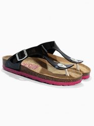 BACKSUN Japonki "Singapore" w kolorze czarnym rozmiar: 41. Czarne klapki Backsun, bez wzorów, z otwartym noskiem, bez obcasa. Za 117.99 zł.