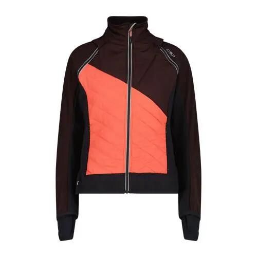 Bluza treningowa damska CMP 30A227641CZBLACKBERR. Brązowe bluzy CMP, na zimę, l, bez wzorów, bez kaptura. Za 634.00 zł.