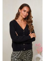 Soft Cashmere Kardigan w kolorze czarnym rozmiar: 38/40. Czarne kardigany Soft Cashmere, bez wzorów. Za 173.99 zł.