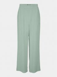 Vero Moda Spodnie materiałowe Carmen 10278926 Zielony Wide Leg. Zielone spodnie materiałowe Vero Moda, xxl, bez wzorów, z materiału. Za 99.99 zł.