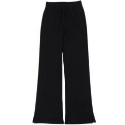 Spodnie damskie Champion Flare. Czarne spodnie sportowe Champion, bez wzorów, z dresówki, na fitness i siłownię. Za 190.25 zł.