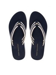 Tommy Hilfiger Japonki FW0FW09196 Granatowy. Niebieskie klapki TOMMY HILFIGER, bez wzorów, z syntetyku, bez obcasa. Za 189.99 zł.