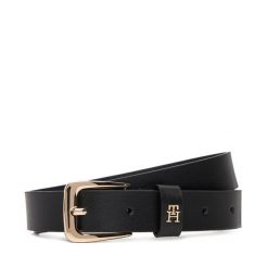Pasek Damski Tommy Hilfiger. Czarne paski TOMMY HILFIGER, bez wzorów. Za 239.99 zł.