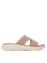 Clara Barson Klapki R25SS02834 Różowy. Czerwone klapki Clara Barson, bez wzorów, z materiału, bez obcasa. Za 95.99 zł.
