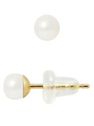 Pearline Kolczyki-wkrętki z perłami w kolorze białym rozmiar: onesize. Białe kolczyki Pearline, z perłą, złote. Za 391.99 zł.