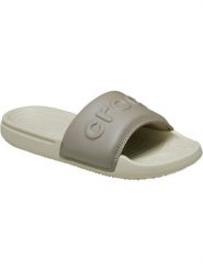 Klapki Dla Dorosłych Crocs All Day Slide. Brązowe klapki Crocs, bez wzorów, z materiału, bez obcasa. Za 139.99 zł.