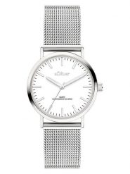 S.Oliver Zegarek kwarcowy w kolorze srebrno-białym rozmiar: onesize. Szare, analogowe zegarki S.Oliver, ze stali. Za 173.99 zł.