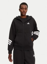 Adidas Bluza Future Icons 3-Stripes JE0171 Czarny Regular Fit. Czarne bluzy Adidas, s, bez wzorów, z bawełny, bez kaptura. Za 219.99 zł.