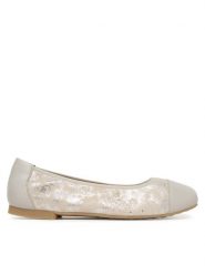 Caprice Baleriny 9-22117-46 Szary. Szare baleriny Caprice, bez wzorów, ze skóry, bez obcasa. Za 231.99 zł.