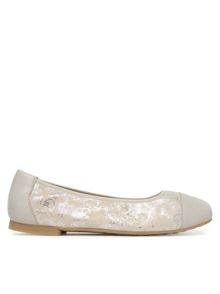Caprice Baleriny 9-22117-46 Szary. Szare baleriny Caprice, bez wzorów, ze skóry, bez obcasa. Za 231.99 zł.