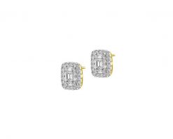 Kolczyki z żółtego złota z diamentami - 1,40 ct - próba 585. Żółte kolczyki Apart, z diamentem, złote. Za 15,990.00 zł.