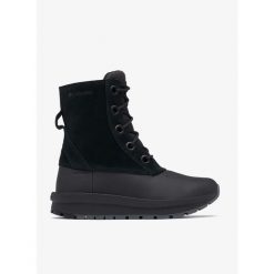 Buty zimowe damskie Columbia Moritza Shield Omni-Heat. Czarne trekkingi Columbia, trekkingowe. Za 419.99 zł.