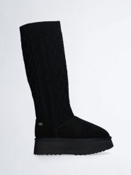 Liu Jo Skórzane kozaki "Jane" w kolorze czarnym rozmiar: 39. Czarne kozaki Liu Jo, na zimę, bez obcasa, na platformie, bez zapięcia. Za 402.20 zł.