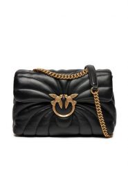 PINKO Torebka Love Puff Classic Cl AI 24-25 PLTT 100038 A1EX Czarny. Czarne torebki klasyczne Pinko, bez wzorów, ze skóry, bez dodatków. Za 1,229.00 zł.