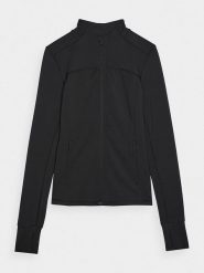 4F Bluza w kolorze czarnym rozmiar: M. Czarne bluzy 4f, m, bez wzorów, bez kaptura. Za 101.23 zł.