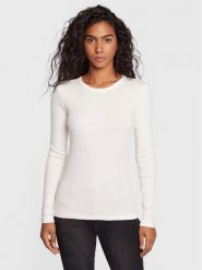 Gina Tricot Bluzka Basic 18863 Écru Regular Fit. Bluzki Gina Tricot, xxs, bez wzorów, z bawełny, bez kołnierzyka, bez ramiączek. Za 49.99 zł.