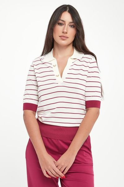 Sweter damski w stylu polo LIU JO. Swetry Liu Jo, xs, bez wzorów, bez ramiączek. W wyprzedaży za 375.20 zł.