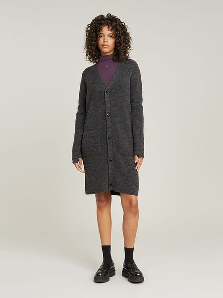 G-Star Kardigan w kolorze antracytowym rozmiar: M. Czarne kardigany G-Star, m, bez wzorów, z wełny. Za 291.51 zł.