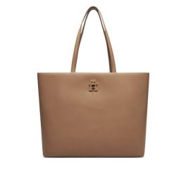 Torebka Tommy Hilfiger. Brązowe shopper TOMMY HILFIGER, bez wzorów, bez dodatków. Za 749.99 zł.