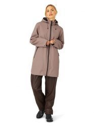 Ilse Jacobsen Płaszcz przeciwdeszczowy w kolorze szarobrązowym rozmiar: 36. Brązowe kurtki sportowe Ilse Jacobsen, bez wzorów, bez kaptura, outdoorowe. Za 231.68 zł.
