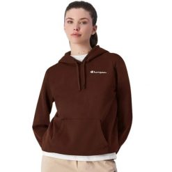 Bluza damska Champion Hooded. Czerwone bluzy Champion, s, bez wzorów, z bawełny, z kapturem. Za 219.00 zł.