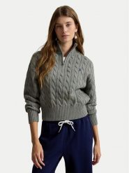 Polo Ralph Lauren Sweter 211963467506 Szary Regular Fit. Szare swetry Polo Ralph Lauren, l, bez wzorów, z bawełny, bez ramiączek. Za 1,199.00 zł.